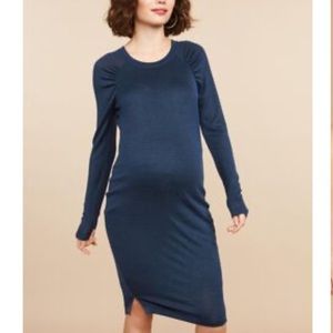 🎉 HP 2/11 Gathered sleeve maternity sweater dress